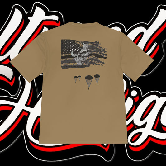 Unisex Moisture Wicking Tee with Vintage American Flag Design | Perfect for Active Lifestyle, Sports, Summer, Independence Day, Gifts