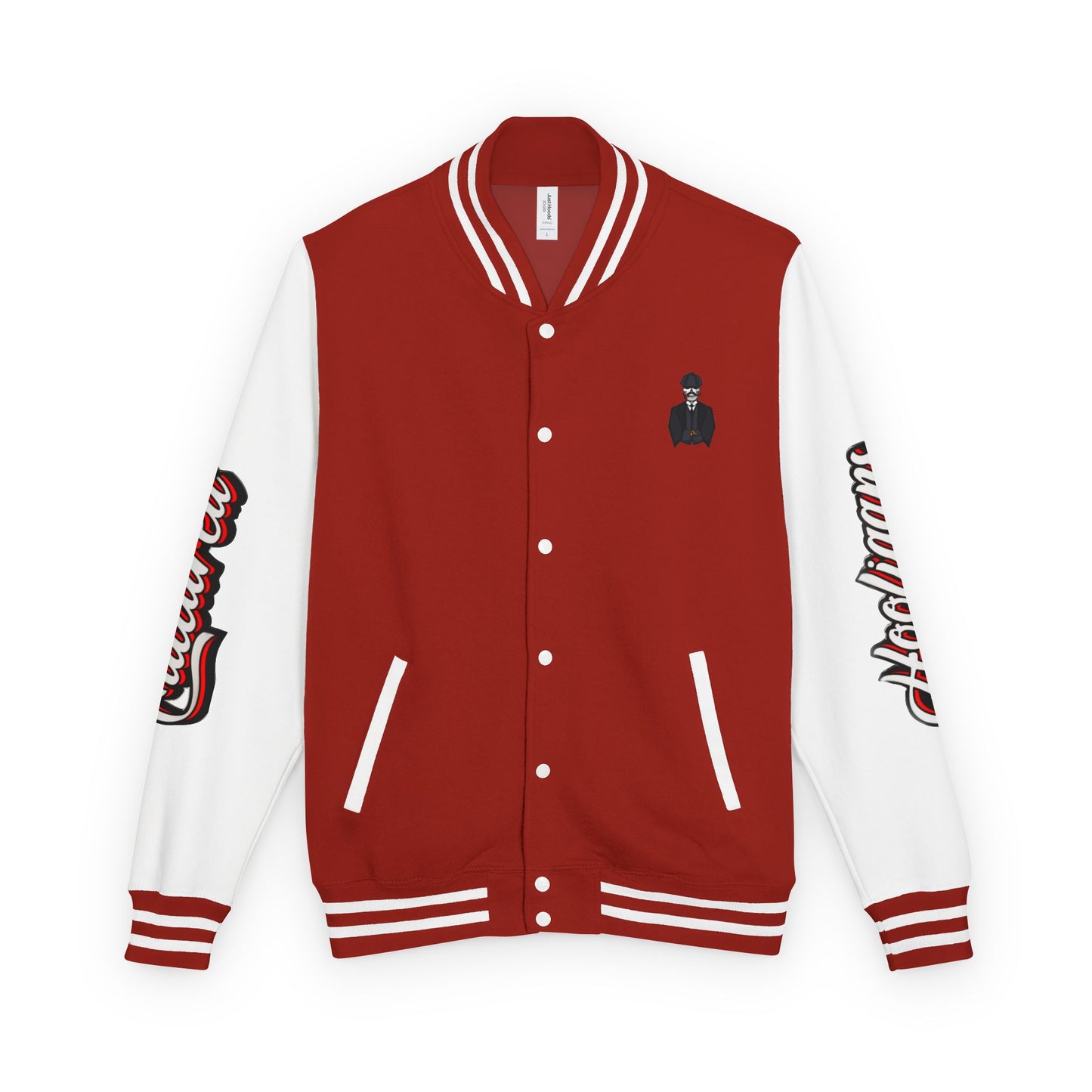 Letterman Jacket — “Cultured Hooligans” Varsity Style Red & White