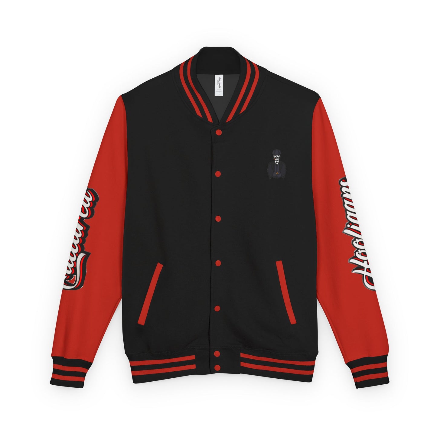 Letterman Jacket — “Cultured Hooligans” Varsity Style Red & White