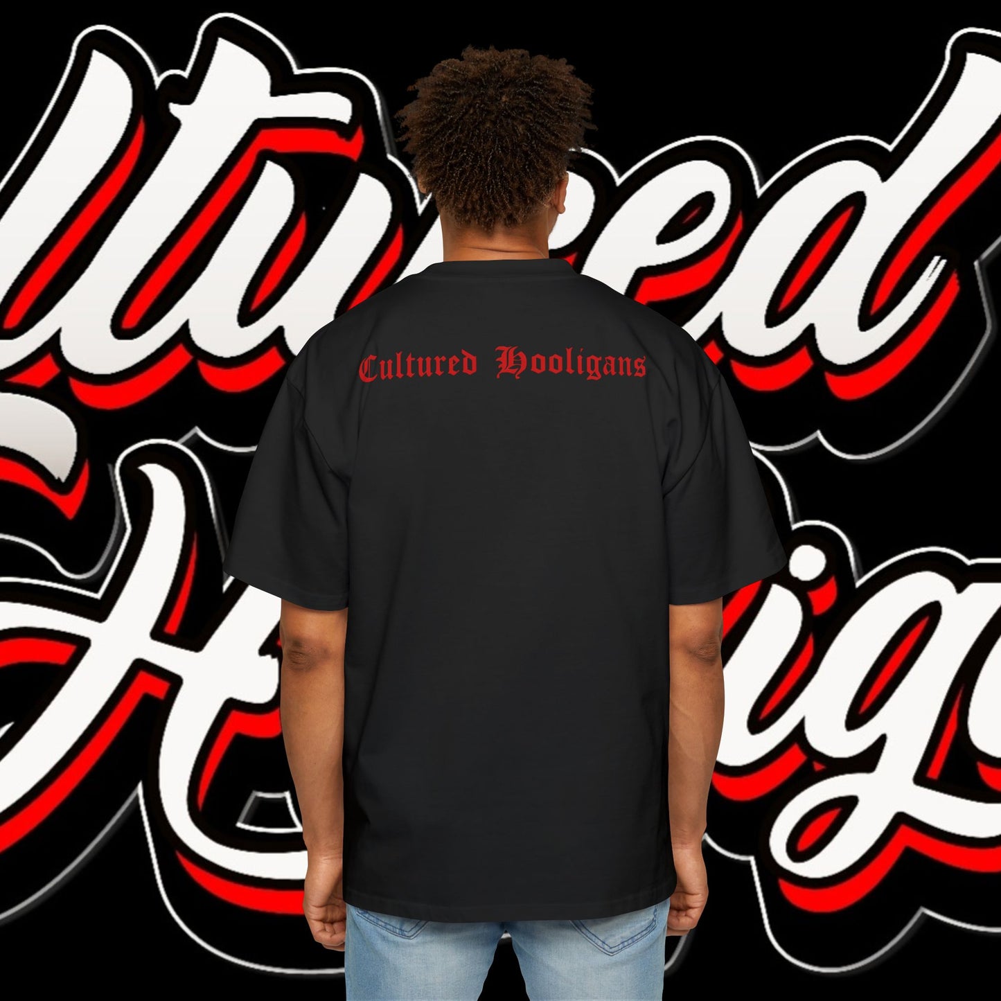Men's Heavy Oversized Tee Cultured Hoolingans