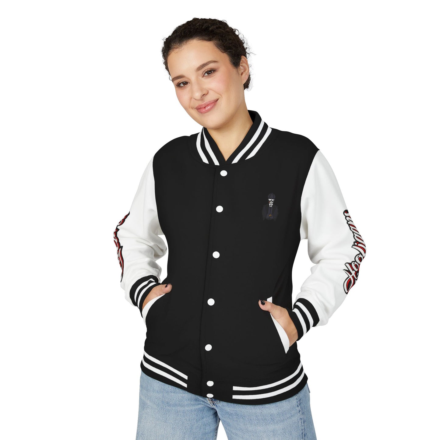 Letterman Jacket — “Cultured Hooligans” Varsity Style Red & White